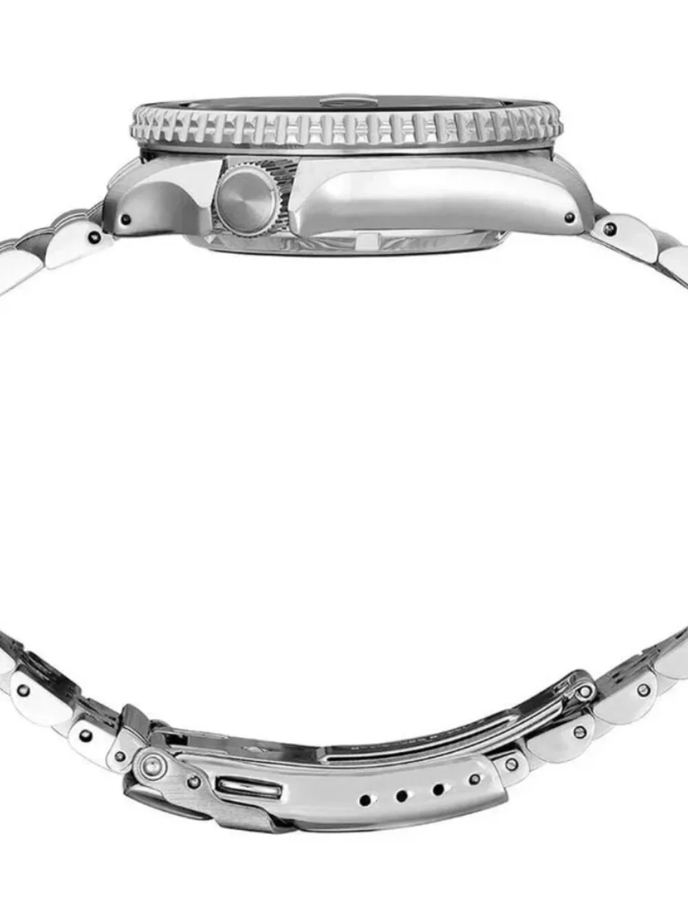 Seiko 5 Sports SSK005 Automatic GMT Orange Dial Mens Watch 43mm Steel Bracelet